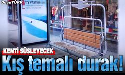 Kış temalı durak!