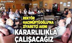 Rektör Hacımüftüoğlu’na ziyaretçi akını