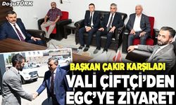 Vali Çiftçi’den EGC’ye ziyaret