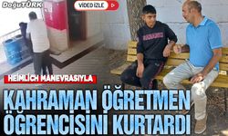 Erzurum’da kahraman öğretmen öğrencisini kurtardı