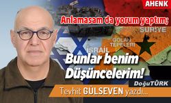 Anlamasam da yorum yaptım; Bunlar benim Düşüncelerim!