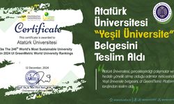 Atatürk Üniversitesi’ne ‘Yeşil’ belge