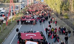 Erzurum’da Aziziye Tabyalarına saygı yürüyüşü
