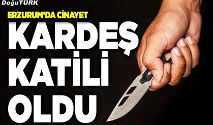 Erzurum’da cinayet; Kardeş katili oldu
