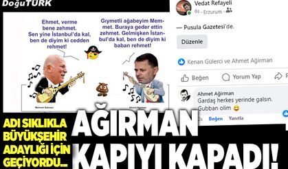 Ağırman kapıyı kapadı!
