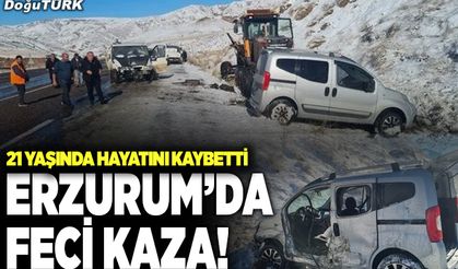 Erzurum’da feci kaza! 1 ölü, 3 yaralı