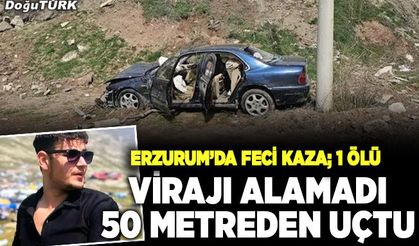 Erzurum'da feci kaza