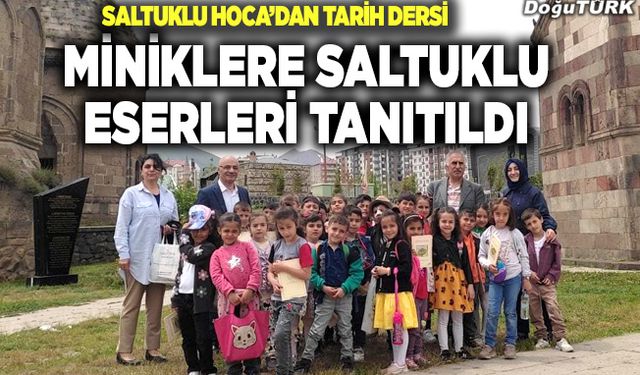 Saltuklu Hoca, miniklere Saltuklu eserlerini tanıttı