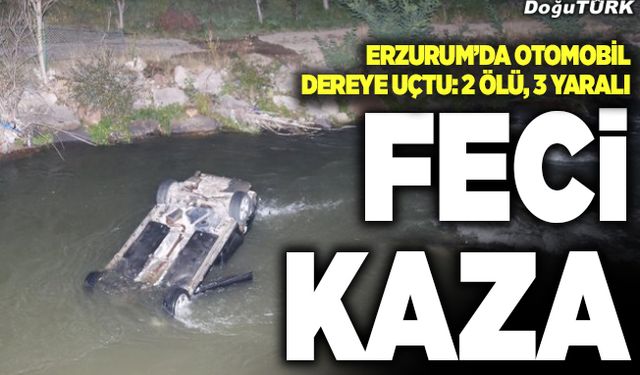 Erzurum'da feci kaza: 2 ölü, 3 yaralı
