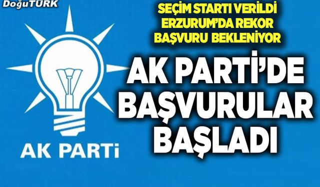 AK Parti'de yerel seçim başvuruları başladı