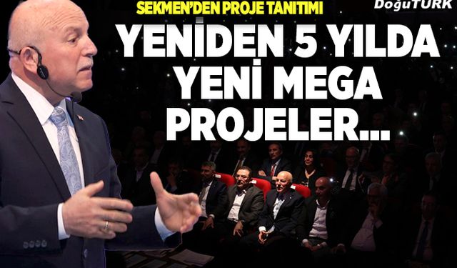 Başkan Sekmen, yeni dönem projelerini anlattı