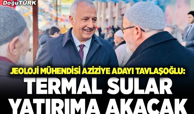 Tavlaşoğlu: Termal turizm yatırımlarına öncelik verilecek