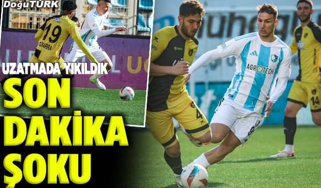 Erzurumspor uzatmada yıkıldı