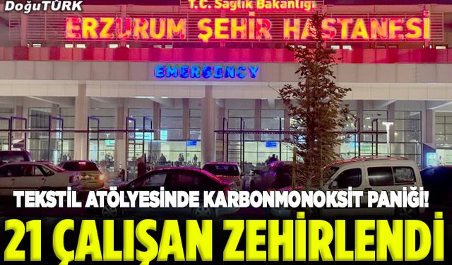 Tekstil atölyesinde karbonmonoksit paniği!