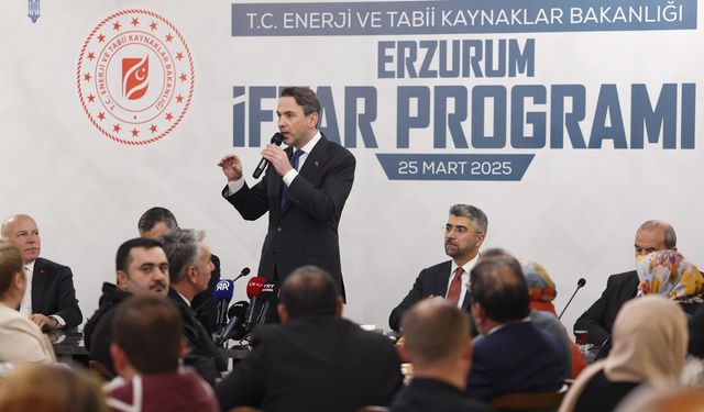Bakan Bayraktar Erzurum’da konuştu