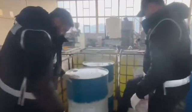 Erzurum’da 1 ton metil alkol ele geçirildi