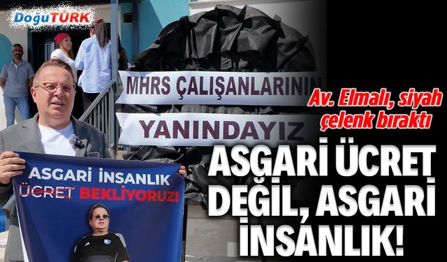 Elmalı’dan MHRS direnişine siyah çelenkli destek