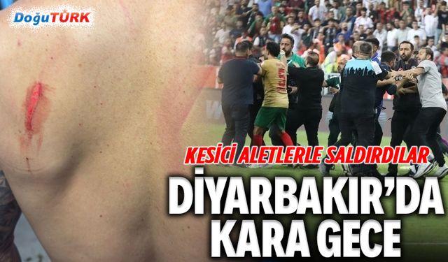 Kara gece: Amed–Erzurumspor maçı sonrası çirkin saldırı!