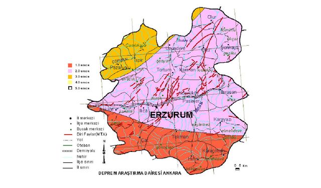 Erzurum 3,5’lik depremle sallandı