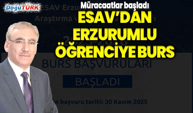 Erzurumlu üniversitelilere ESAV desteği