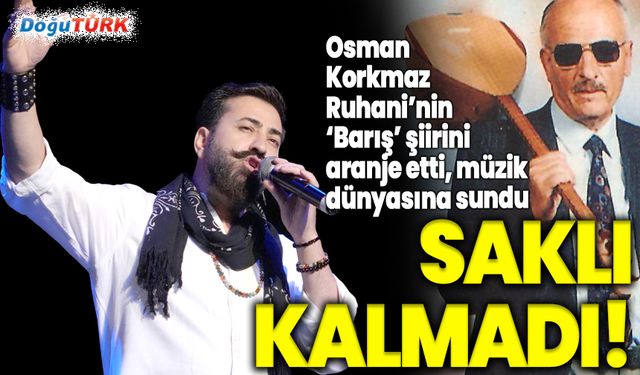 Saklı kalmadı! Ruhani’nin ‘Barış’ şiirini aranje etti