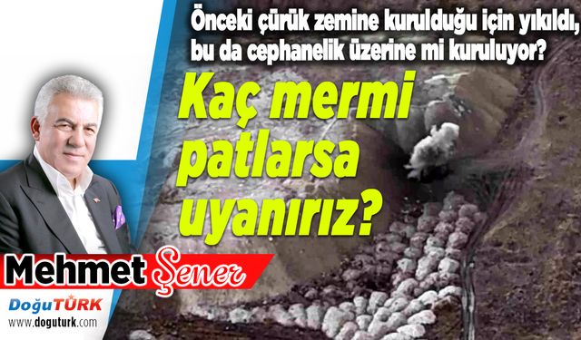 Kaç mermi patlarsa uyanırız ..?
