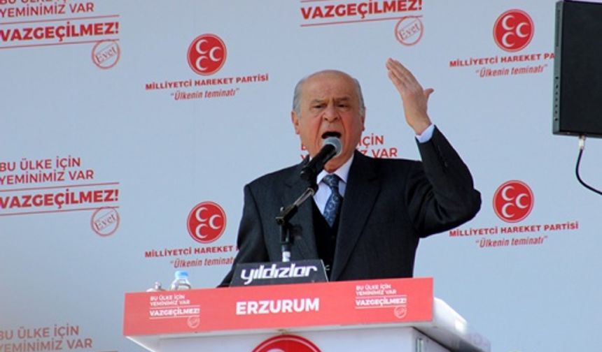 MHP LİDERİ DEVLET BAHÇELİ'NİN ERZURUM REFERANDUM MİTİNGİ