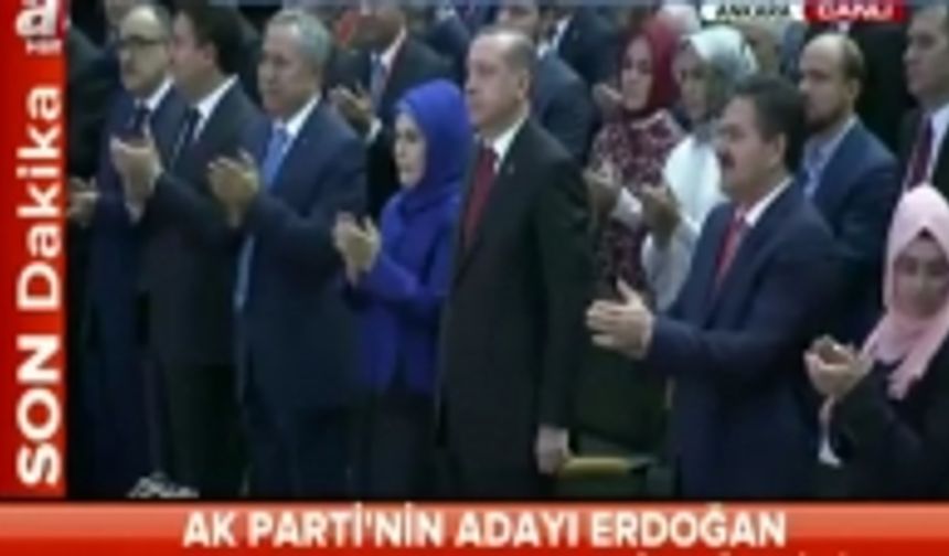 CUMHURBAŞKANI ADAYI RECEP TAYYİP ERDOĞAN BELGELESİ