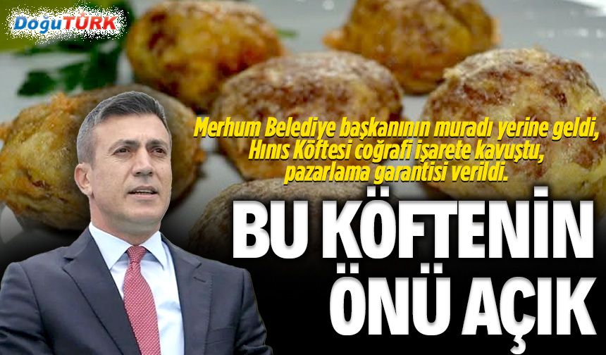 Bu köftenin önü açık; Coğrafi işarete kavuştu