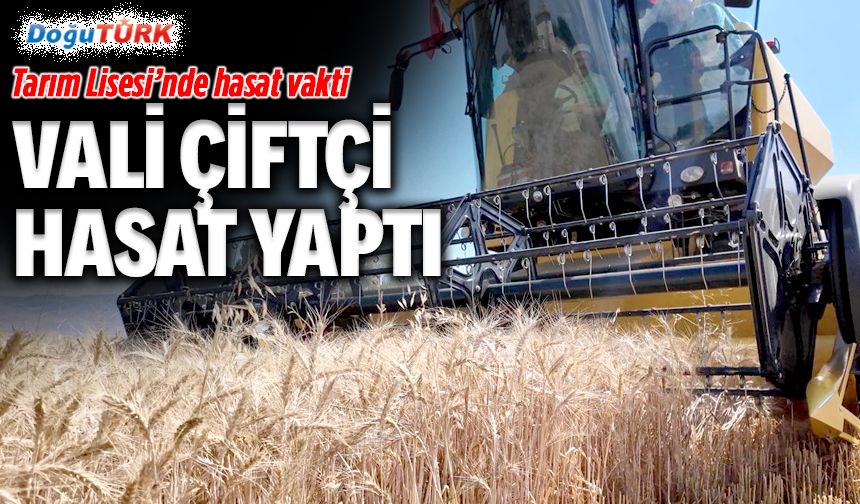 Tarım Lisesi’nde ilk hasat heyecanı