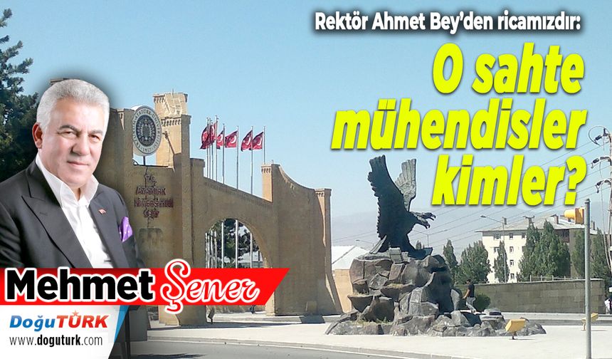 O sahte mühendisler kimler?