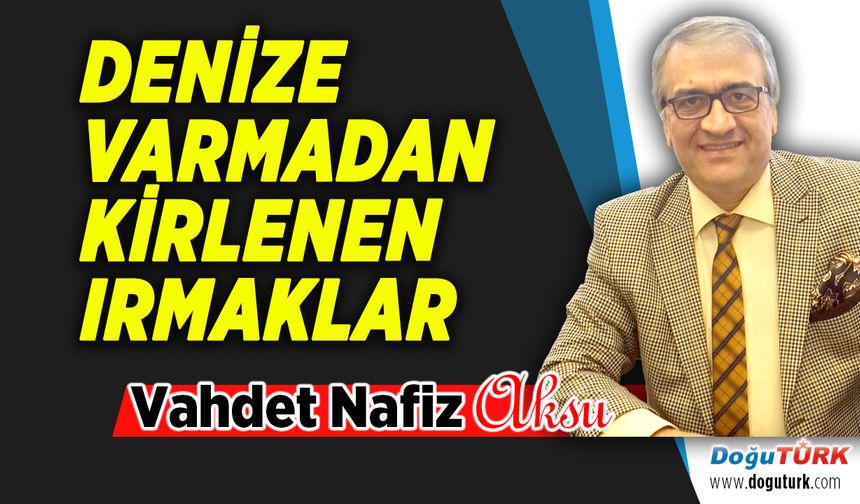 DENİZE VARMADAN KİRLENEN IRMAKLAR