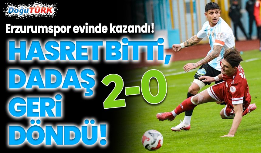 Erzurumspor FK 2-0’la nefes aldı!