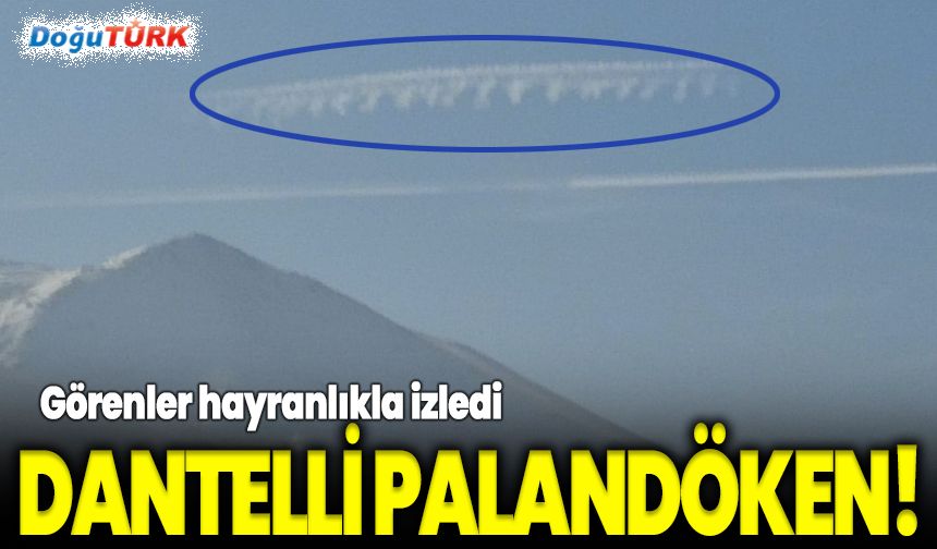 Görenler hayranlıkla izledi; Dantelli Palandöken!