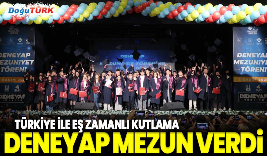 DENEYAP mezuniyet heyecanı: 224 genç kep attı