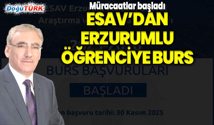 Erzurumlu üniversitelilere ESAV desteği