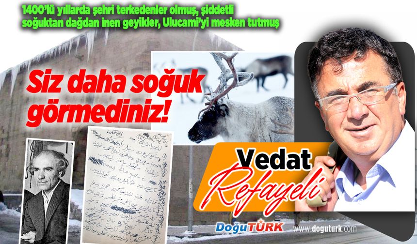 Siz daha soğuk görmediniz! Şehri terkedenler olmuş...
