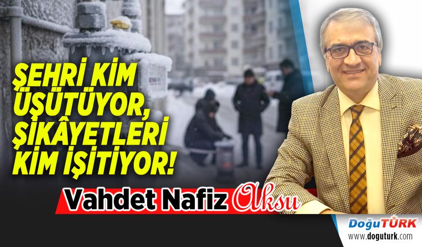 ŞEHRİ KİM ÜŞÜTÜYOR, ŞİKÂYETLERİ KİM İŞİTİYOR!