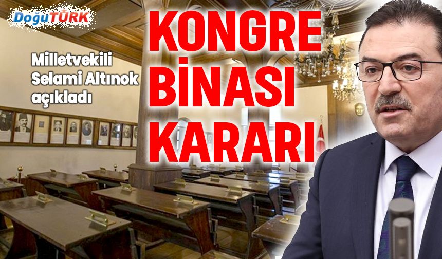 Erzurum Kongre Binası yıkılmadan güçlendirilecek