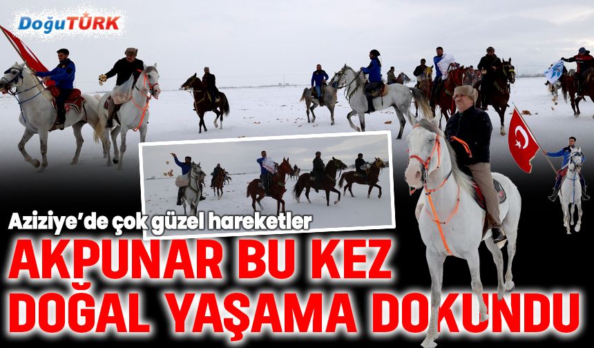 Aziziye’de yaban hayatı için atlı seferberlik