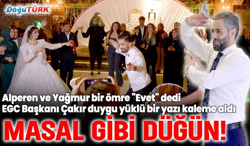 Dadaşların şahitliğinde masal gibi düğün!