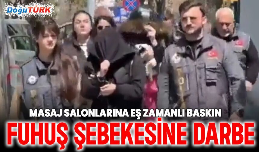 Masaj salonlarına baskın; 23 kadın kurtarıldı