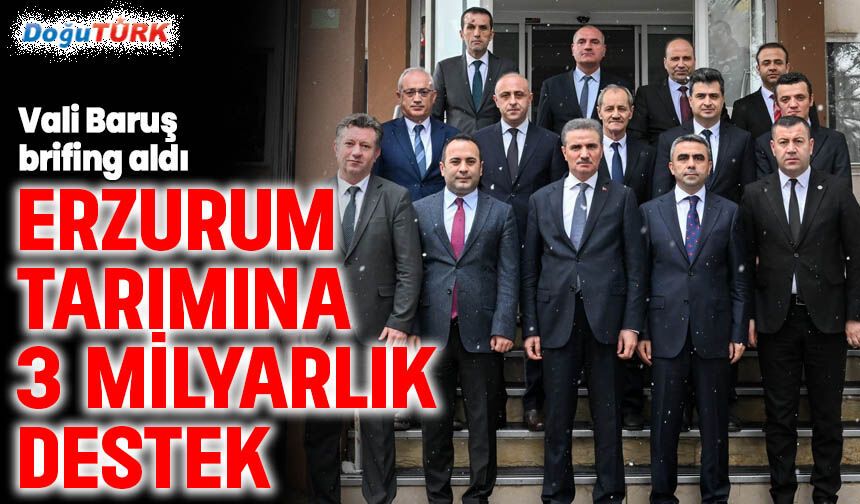 Vali Aydın Baruş, tarım brifingi aldı