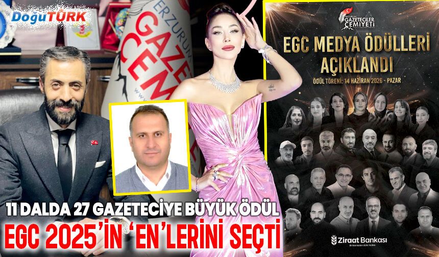 EGC medya ödülleri açıklandı; 11 dalda 27 gazeteciye ödül!
