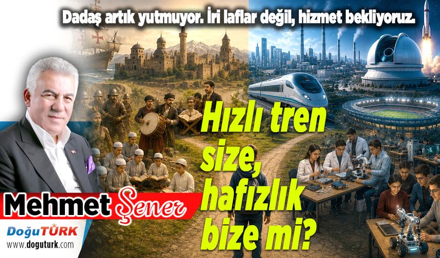 Hızlı tren size, hafızlık bize mi?