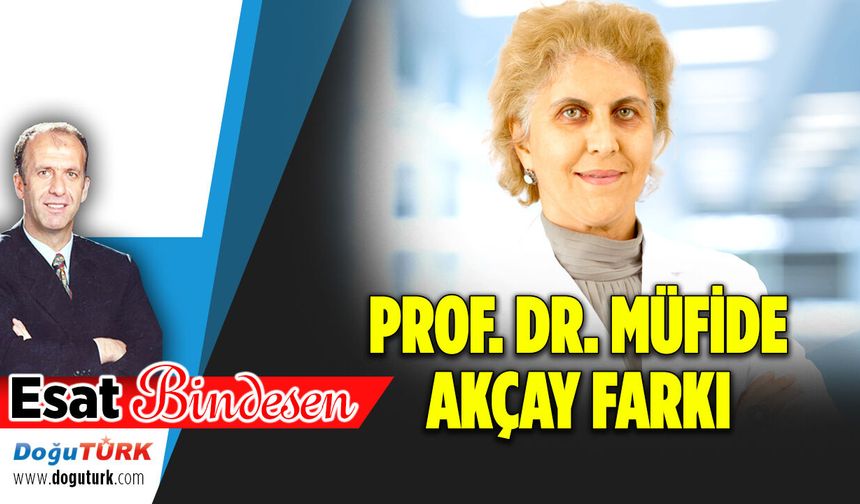 PROF. DR. MÜFİDE AKÇAY FARKI...