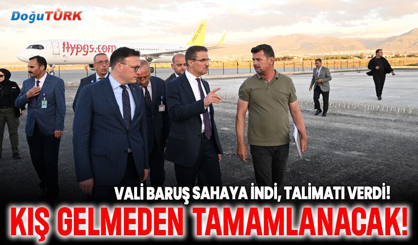 Vali Baruş sahaya indi, talimatı verdi!