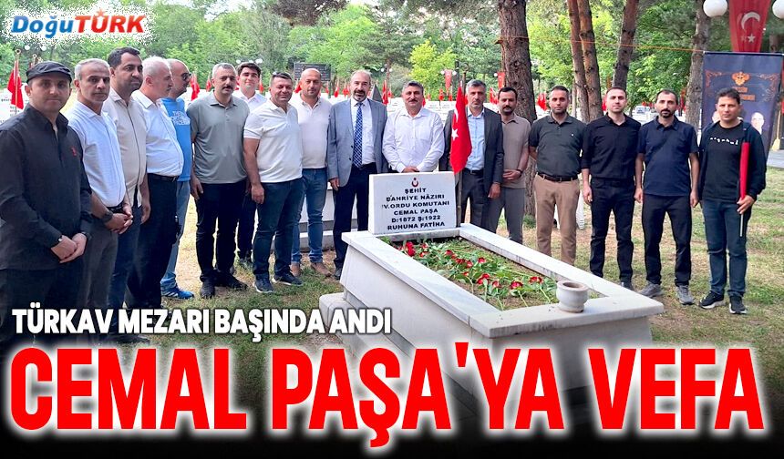 TÜRKAV Cemal Paşa'yı mezarı başında andı