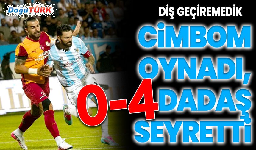 Süper lig devine diş geçiremedik: 0-4
