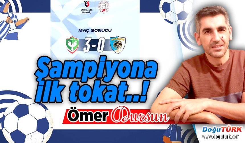 Şampiyona ilk tokat..!
